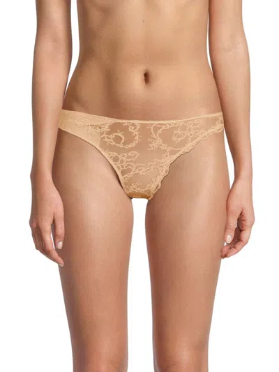 Journelle Women's Mae Lace Thong Panty In Naturelle