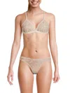 Journelle Women's Mae Lace Triangle Cup Bralette In Champagne