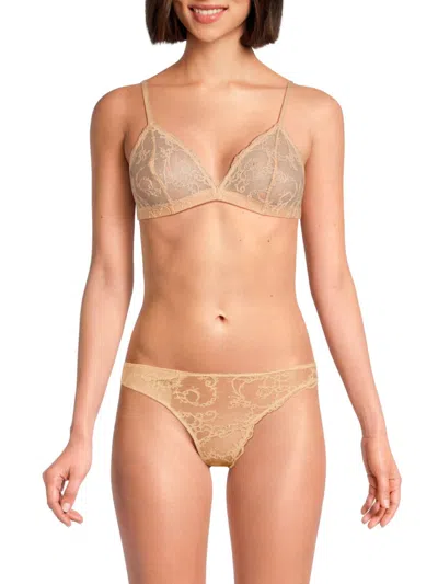 Journelle Women's Mae Lace Triangle Cup Bralette In Naturelle
