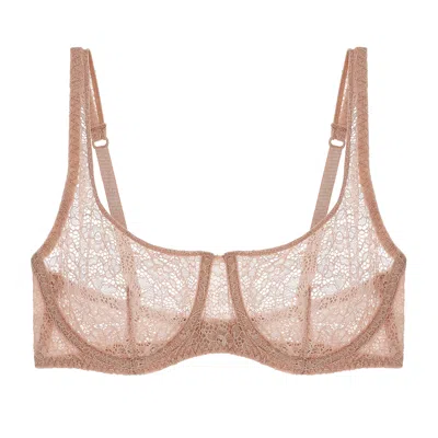 JOURNELLE WOMEN'S NEUTRALS ALIX DEMI SCOOP BRA SABLE