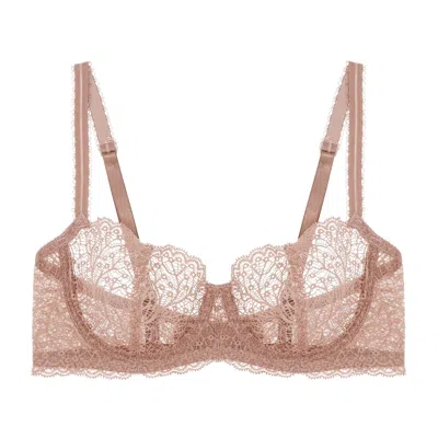 JOURNELLE WOMEN'S NEUTRALS ALLEGRA BALCONETTE BRA PRALINE