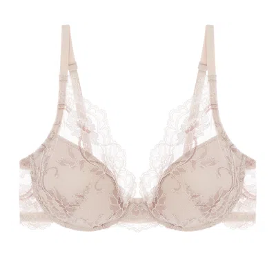 Journelle Women's Neutrals Anais Plunge Bra Petal In Purple