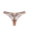 Journelle Women's Neutrals / Black Chloe Thong Praline Noir In Neutral