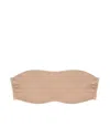 Journelle Estelle Mixed Media Bandeau In Brown