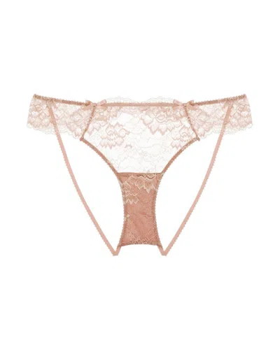 Journelle Women's Neutrals Isabel Ouvert Amande In Pink