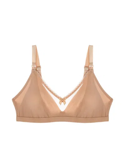 Journelle Women's Neutrals Victoire Maternity Wireless Bra Praline