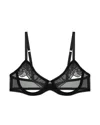 Journelle Odette Open Cup Underwire Bra In Black