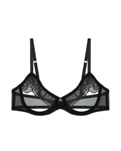 JOURNELLE WOMEN'S ODETTE OPEN CUP BRA BLACK