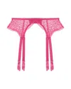 Journelle Women's Pink Allegra Suspender Belt Raspberry Meringue