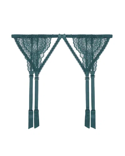 Journelle Women's Pink Natalia Suspender Belt Emerald In Green