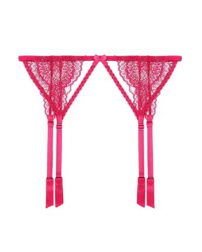Journelle Women's Pink Natalia Suspender Belt Wisteria
