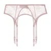 Journelle Women's Pink / Purple Romy Suspender Belt Petal In Pink/purple