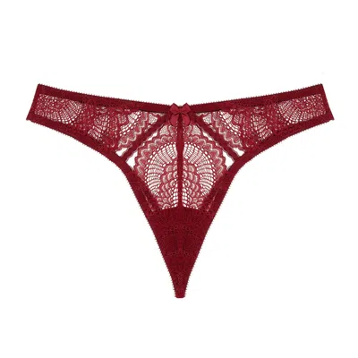 JOURNELLE WOMEN'S RED NATALIA STRING THONG BORDEAUX
