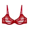 Journelle Odette Open Cup Underwire Bra In Red