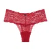 Journelle Women's Red Sapna Mid-rise Thong Claret In Red