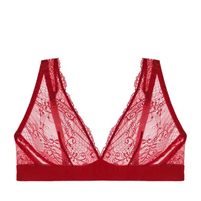 Journelle Women's Red Sapna Plunge Bralette Claret