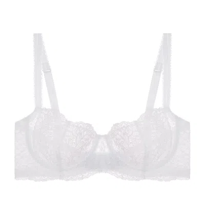 Journelle Women's White Allegra Balconette Bra Blanc