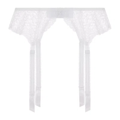 Journelle Women's White Allegra Suspender Belt Blanc