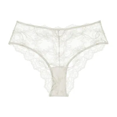 Journelle Women's White Anais High Waist Brief Powder