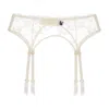 Journelle Women's White Cristiana Suspender Belt Vanille