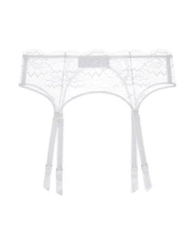 Journelle Women's White Isabel Suspender Belt Blanc