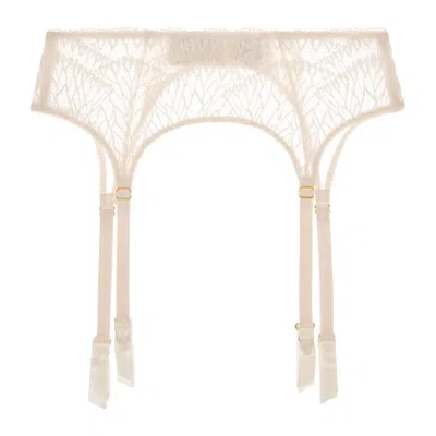 Journelle Women's White Loulou Suspender Belt Blanc