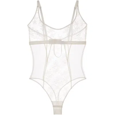 Journelle Women's White Romy Bodysuit Alabaster
