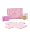 Journey Girls Plush Diaper Bag Set In Light,pastel Pink
