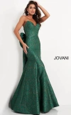 Jovani 04158 Long Strapless Mermaid Prom Dress In Green