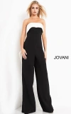 Jovani 04355 Formal Strapless Evening Jumpsuit In Black