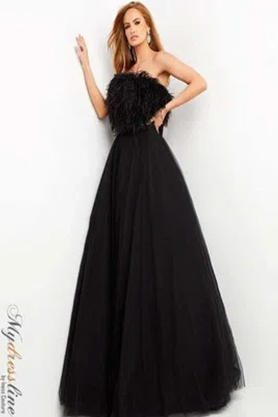 Pre-owned Jovani 05624 Evening Dress Lowest Price Guarantee Authentic In Black