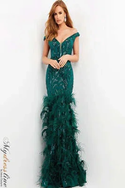 Pre-owned Jovani 05660 Evening Dress Lowest Price Guarantee Authentic In Green