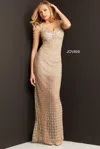 Jovani 05997 Sleeveless Long Sexy Prom Gown In Neutral