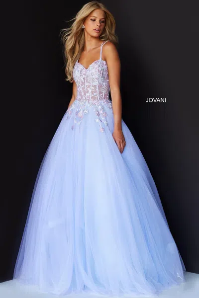 Jovani 06207 Prom Sleeveless Long Formal Gown In Purple