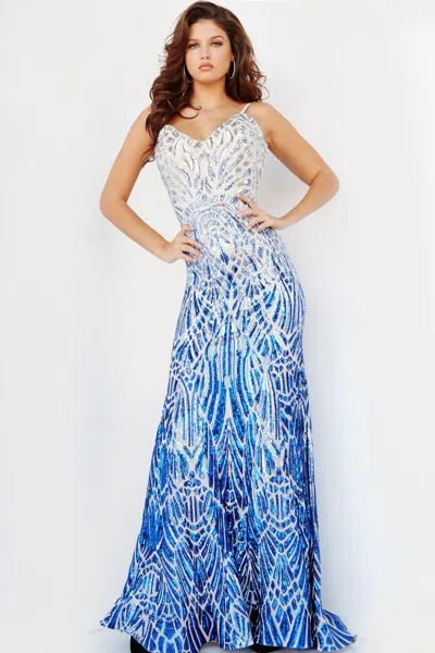 JOVANI 06450 PROM LONG SEXY SPAGHETTI STRAP DRESS