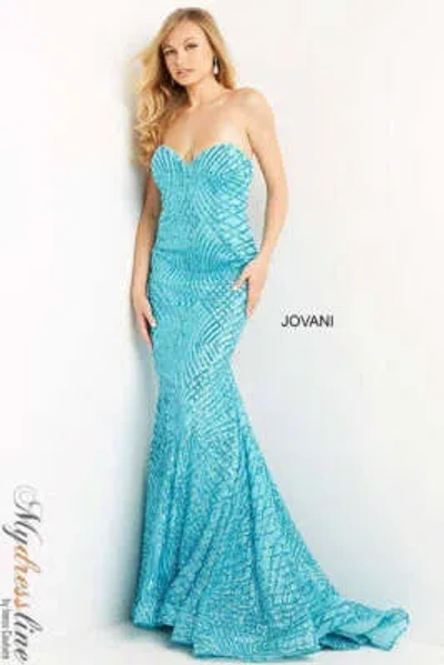 Pre-owned Jovani 06516 Evening Dress Lowest Price Guarantee Authentic In Jade