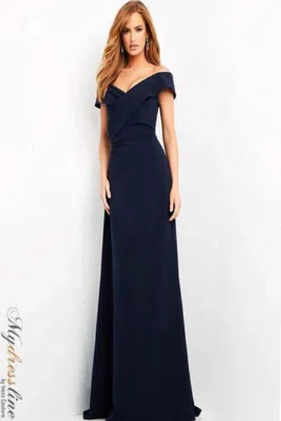 Pre-owned Jovani 06746 Evening Dress Lowest Price Guarantee Authentic In Plum