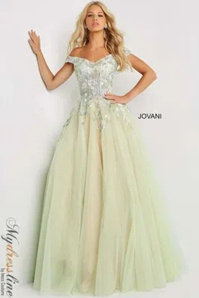 Pre-owned Jovani 06794 Evening Dress Lowest Price Guarantee Authentic In Multi