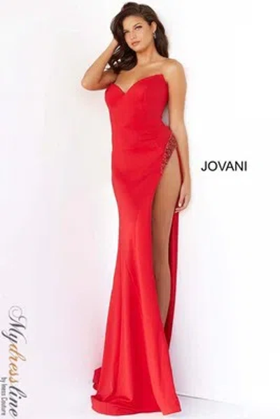 Pre-owned Jovani 07138 Evening Dress Lowest Price Guarantee Authentic In Red