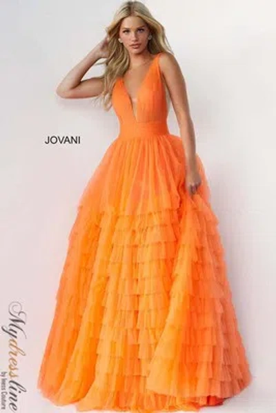 Pre-owned Jovani 07264 Evening Dress Lowest Price Guarantee Authentic In Blush