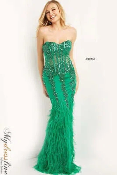 Pre-owned Jovani 08142 Evening Dress Lowest Price Guarantee Authentic In Red