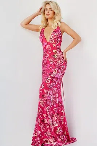 Pre-owned Jovani 08462 Evening Dress Lowest Price Guarantee Authentic In Black