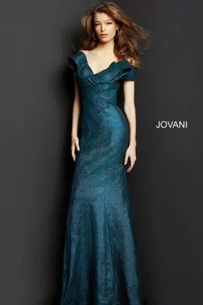 Pre-owned Jovani 08654 Evening Dress Lowest Price Guarantee Authentic In Cranberry