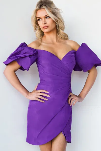 JOVANI 09476 SHORT RUCHED HOMECOMING COCKTAIL DRESS