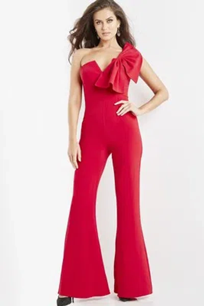 Pre-owned Jovani 09525 Evening Dress Lowest Price Guarantee Authentic In Red