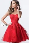 Jovani 1830 Long Formal Dress In Red