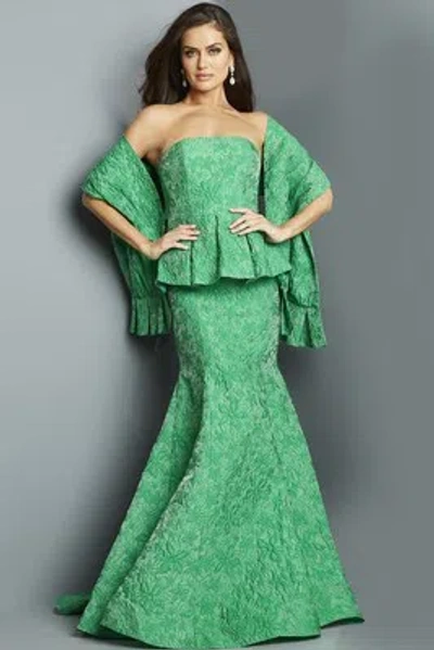 Pre-owned Jovani 22585 Evening Dress Lowest Price Guarantee Authentic In Green