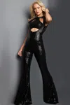 Jovani 22841 Prom Long Formal Evening Jumpsuit In Black