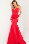 Jovani 23556 Long Formal Mermaid Prom Dress In Red
