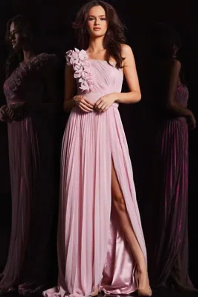 Pre-owned Jovani 24609 Evening Dress Lowest Price Guarantee Authentic In Light Pink